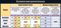 Стенд "Склонение имен прилагательных" - fgospostavki.ru - Шумерля