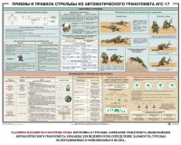 Плакат "Приемы и правила стрельбы из автоматического гранатомета АГС-17" - fgospostavki.ru - Шумерля
