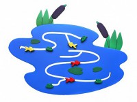 Сенсомоторное декоративно-развивающее панно "Река" - fgospostavki.ru - Шумерля