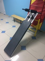 Доска для пресса навесная на шведскую стенку с двумя валиками (длина 1,5 метра) - fgospostavki.ru - Шумерля