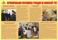 Плакат "Первоначальная постановка граждан на воинский учет" - fgospostavki.ru - Шумерля