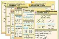 Комплект таблиц по всему курсу "Алгебра и начала анализа" (50 таблиц, А1, полноцветные, ламинированные) - fgospostavki.ru - Шумерля