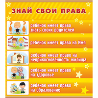 Стенд "Знай свои права" - fgospostavki.ru - Шумерля