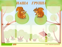 Стенд информационный для ДОУ "Наша группа" (80х110см, 6 карм., алюм. проф.) - fgospostavki.ru - Шумерля