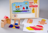 Игровой набор Фребеля "Конструктор деревянный без соединений-2" (Серия "Эксперимент") - fgospostavki.ru - Шумерля