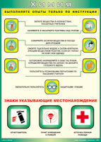 Таблица "Выполняйте опыты только по инструкции" (100х140 сантиметров, винил) - fgospostavki.ru - Шумерля