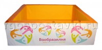 Сухой бассейн "Вообразилия" квадратный с шелкографией - fgospostavki.ru - Шумерля