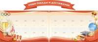 Стенд "Наши победы и достижения" (резной стенд из 3-х частей) - fgospostavki.ru - Шумерля