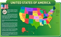 Стенд "United States Of America" - fgospostavki.ru - Шумерля