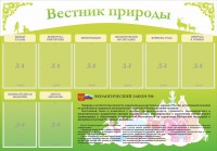 Стенд "Вестник природы" Вариант 4 - fgospostavki.ru - Шумерля