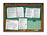 Стенд-уголок "Права и обязанности школьника" - fgospostavki.ru - Шумерля
