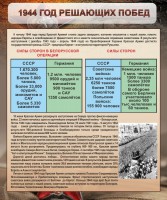 Стенд "1944 год решающих побед" - fgospostavki.ru - Шумерля