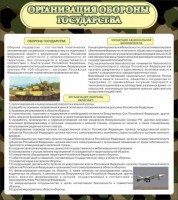 Стенд "Организация обороны государства" - fgospostavki.ru - Шумерля
