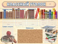 Стенд "Классный уголок" (с пробковым покрытием) - fgospostavki.ru - Шумерля