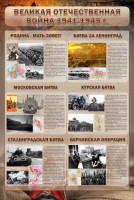 Стенд "Великая отечественная война (битвы)" - fgospostavki.ru - Шумерля