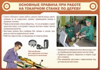 Стенд "Основные правила при работе на токарном станке по дереву" - fgospostavki.ru - Шумерля