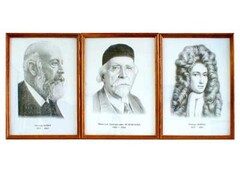 Портреты выдающихся химиков (деревянная рамка, под стеклом) - fgospostavki.ru - Шумерля