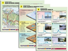 Комплект таблиц по географии "Природа России" раздаточные (цветные, ламинированные, А4, 10 штук) - fgospostavki.ru - Шумерля