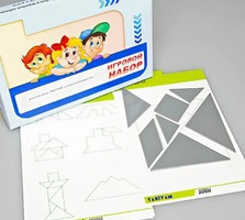 Игровой набор "Танграм" (с комплектом карточек) - fgospostavki.ru - Шумерля