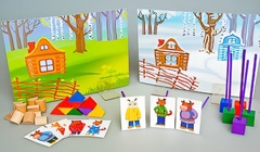 Игровой набор Фребеля "Заюшкина избушка" (серия "Сказочный мир". Выпуск 1) - fgospostavki.ru - Шумерля