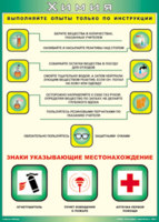 Таблица "Выполняйте опыты только по инструкции" (100х140 сантиметров, винил) - fgospostavki.ru - Шумерля