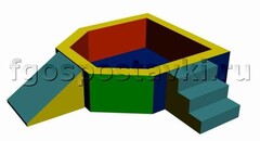 Сухой бассейн "Крепость" 1,5х1,2 метра - fgospostavki.ru - Шумерля