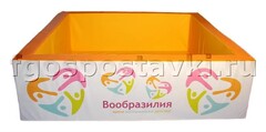 Сухой бассейн "Вообразилия" квадратный с шелкографией - fgospostavki.ru - Шумерля