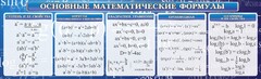 Стенд "Основные математические формулы" - fgospostavki.ru - Шумерля