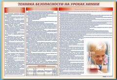 Стенд-уголок "Техника безопасности на уроках химии" - fgospostavki.ru - Шумерля