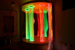 Сенсорный уголок большой с двумя колоннами, двусторонней подсветкой и фибероптическими нитями. VIP класс. - fgospostavki.ru - Шумерля
