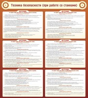 Стенд "Техника безопасности (при работе со станком)" - fgospostavki.ru - Шумерля