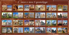 Стенд "Стили и эпохи в архитектуре" - fgospostavki.ru - Шумерля