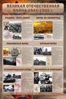 Стенд "Великая Отечественная война" (битвы) - fgospostavki.ru - Шумерля