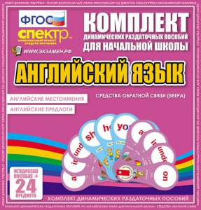 Динамические раздаточные пособия. Английский язык (веера). Английские местоимения, английские предлоги. - fgospostavki.ru - Шумерля