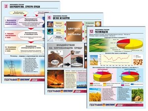 Комплект таблиц по географии "Экономика России" раздаточные (цветные, ламинированные, А4, 16 штук) - fgospostavki.ru - Шумерля