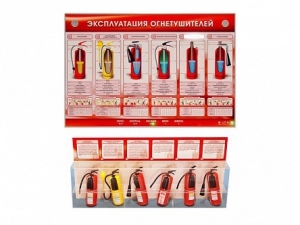 Электрифицированный стенд-тренажер "Эксплуатация огнетушителей" с разрезными агрегатами - fgospostavki.ru - Шумерля