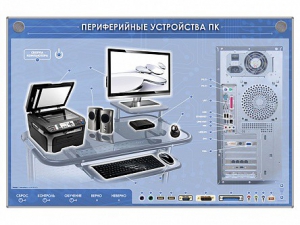 Электрифицированный информационный стенд-тренажер "Периферийные устройства персонального компьютера" с функцией контроля и обучения - fgospostavki.ru - Шумерля