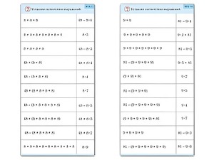 Комплект карточек (10) "Обучающий калейдоскоп. Умножение на 7, 8 и 9" - fgospostavki.ru - Шумерля
