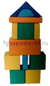 Мягкий модуль-конструктор "Городок" (12 элементов) - fgospostavki.ru - Шумерля