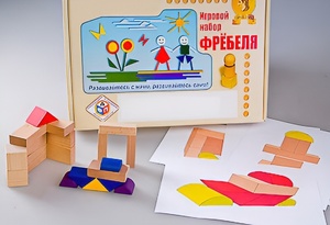 Игровой набор Фребеля "Конструктор деревянный без соединений-2" (Серия "Эксперимент") - fgospostavki.ru - Шумерля