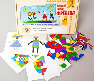 Игровой набор Фребеля "Конструктор плоскостной-4" (Серия "Эксперимент") - fgospostavki.ru - Шумерля