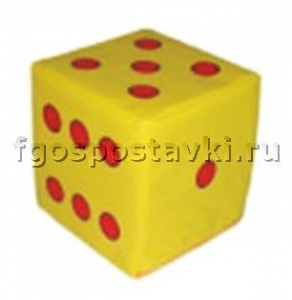 Кубик "Бросайка" с точками - fgospostavki.ru - Шумерля