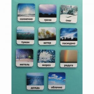 Набор карточек "Погода" (с фотографиями) - fgospostavki.ru - Шумерля