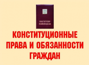 Комплект плакатов "Конституционные права и обязанности граждан" - fgospostavki.ru - Шумерля
