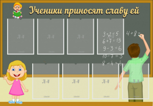 Стенд "Ученики приносят славу ей" - fgospostavki.ru - Шумерля