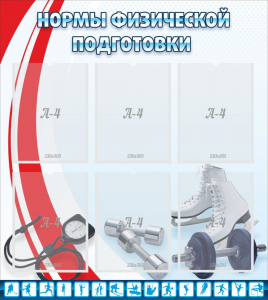 Стенд "Нормы физической подготовки" Вариант 2 - fgospostavki.ru - Шумерля