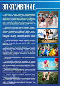 Стенд "Закаливание" - fgospostavki.ru - Шумерля