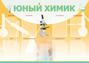 Стенд "Юный химик" Вариант 1 - fgospostavki.ru - Шумерля