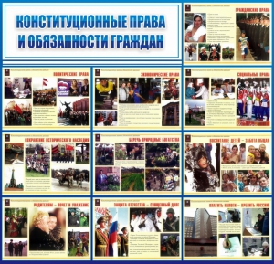 Стенд "Конституционные права и обязанности граждан" - fgospostavki.ru - Шумерля