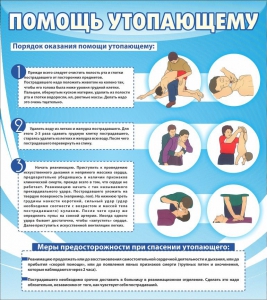 Стенд "Помощь утопающему" - fgospostavki.ru - Шумерля